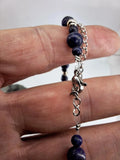Collier Lapis lazuli 6mm / 4mm