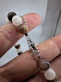 Collier 2 Sortes de Pierres de lune 8mm