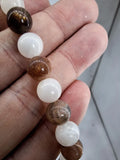 Collier 2 Sortes de Pierres de lune 8mm