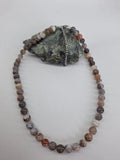 Collier Agate Botswana 8mm