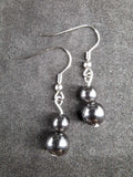 Boucles d'oreilles en Hématite pierre naturel