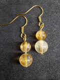 Boucles d'oreilles Citrine