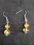 Boucles d'oreilles Citrine