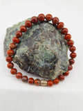 Bracelet Jaspe rouge 6 mm