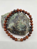 Bracelet Obsidienne acajou 6 mm