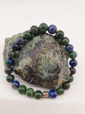 Bracelet Azurite Malachite 8 mm