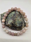 Bracelet Tourmaline rose ( Rubellite) 8 mm