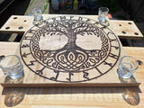 Plateau  apero ou pour bougeoir pour rituel