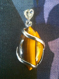 Pendentif en Œil de tigre pierre naturel