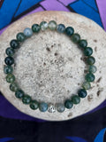 Bracelet Agate mousse 6 mm