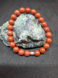 Bracelet Jaspe rouge 8 mm pierre naturel