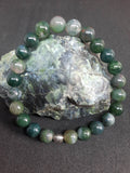 Bracelet Agate mousse 8 mm