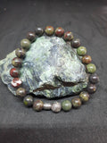 Bracelet Jaspe sang de dragon 8 mm
