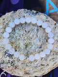 Bracelet Calcédoine bleue 8 mm